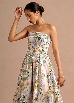 Abito Lungo Blush Rosa Multi Evangeline image5