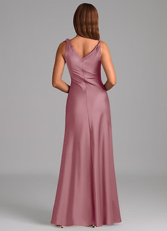 Azazie Nerine Morsiusneito Mekot A-linja Pliseerattu Joustava satiini Lattian pituus Pukeutua image5