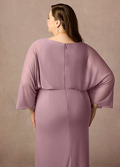 Azazie Ysabella Mother of the Bride Dresses Dusty Rose Mermaid Pleated Mesh Dress image11