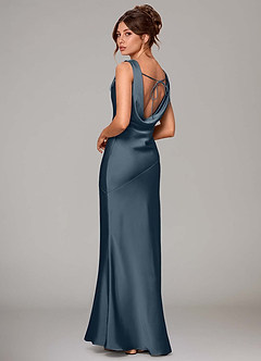 Azazie Rylina Bridesmaid Dresses Twilight Mermaid Stretch Satin Dress image4