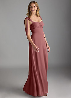 Azazie Lizet Bridesmaid Dresses Amethyst A-Line Sweetheart Neckline Chiffon Dress image3