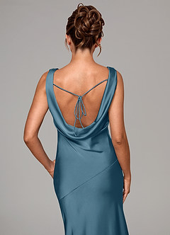 Azazie Rylina Bridesmaid Dresses Bermuda Mermaid Stretch Satin Dress image2