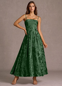 Vestido Verde Cazador Largo Kahlia image5