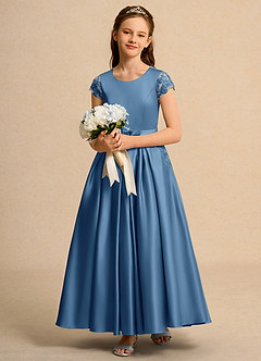 Azazie Bunny Junior Formal Flower Girl Dresses Twilight Ball-Gown Lace Dress image3
