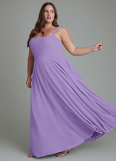 Azazie Shaude Bridesmaid Dresses Tahiti A-Line Pleated Chiffon Dress image10