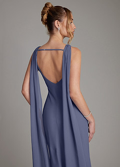 Azazie Essence Bridesmaid Dresses Stormy Sheath Chiffon Dress image7