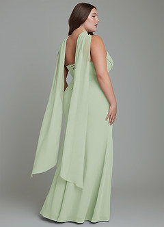 Azazie Sorrel Bridesmaid Dresses Dusty Sage Mermaid Corset Chiffon Dress image15