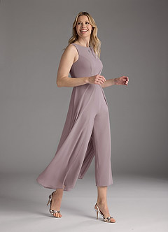 Azazie Anitta Mère de la mariée Robes Robe Combinaison/Tailleur Pantalon en Crêpe Élastique Plissée Crépuscule image4