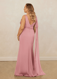 Christian Siriano Bridal for Azazie 1011 Bridesmaid Dresses Dusty Rose Mermaid Bow Stretch Satin Dress image12