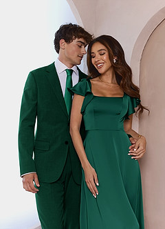 front James Emerald Structured Stretch Dress Pants