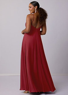 Barbie ♥ Azazie Bridesmaid Dresses Pomegranate A-Line Chiffon Dress image8