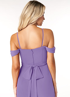 Azazie Joretta Abiti da Damigella Abito Convertibile A-Line in Chiffon Scollo a Cuore Tahiti image3