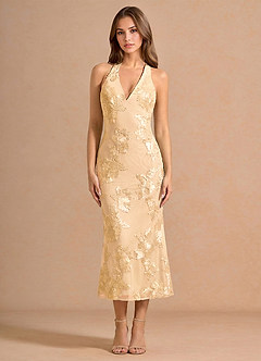 Dulcie Lemon Sorbet Midi Dress image3