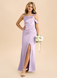 Azazie Wynter Junior Klä i Stretch Satin Plisserad image5