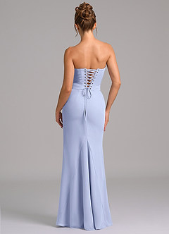 Azazie Sorrel Suknie dla druhen Syrena Gorset Szyfon Do ziemi Sukienka image2