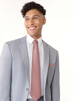 front Matte Satin Wide Tie