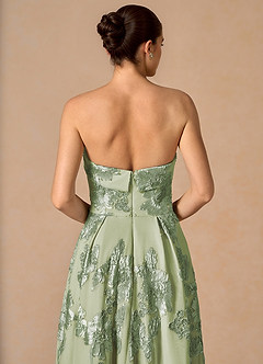 Vestido Verde Claro Largo Evangeline image7