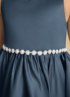Azazie Julietta Flower Girl Dresses Neptune Ball-Gown Convertible Tulle Dress image10