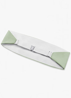 front Ceinture de smoking classique en satin mat pour hommes