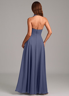 Azazie Elizabeth Bridesmaid Dresses Stormy A-Line Pleated Chiffon Dress image2
