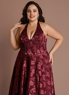 Isabeau Wine Midi Dress image11