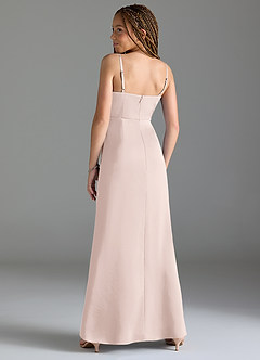 Azazie Maci Junior Klä av Sjöjungfru i Stretch Satin Plisserad image5