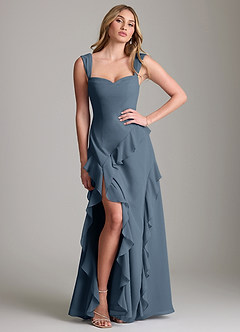 Azazie Sloane Bridesmaid Dresses Neptune A-Line Sweetheart Neckline Chiffon Dress image3