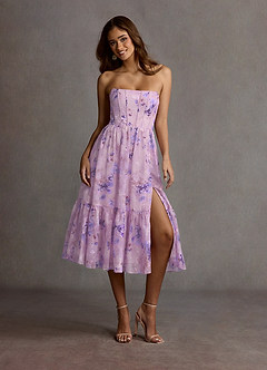 Gigi Purple Midi Dress image6