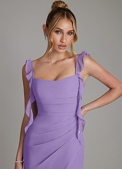 Azazie Jessamine Bridesmaid Dresses Tahiti Mermaid Corset Chiffon Dress image3