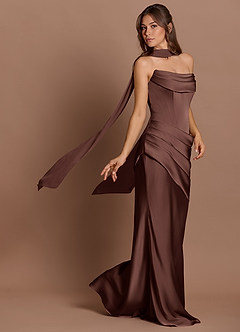 Vestido Moca Coco Largo Pelagia image3