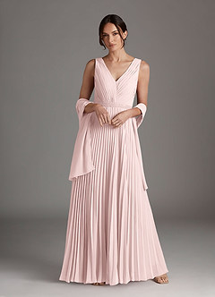 Azazie Kris Final Sale Black A-Line Sequins Chiffon Dress image7