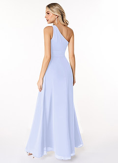 Azazie Dallas Brautjungfernkleider A-Linie One-Shoulder Chiffon Kleid Lavendel image2