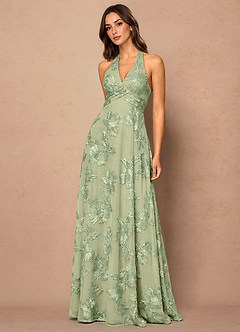 Maxi jurk Josee Licht Groen image4
