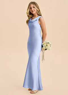 Azazie Rylina Junior Klä av Sjöjungfru i Stretch Satin image4