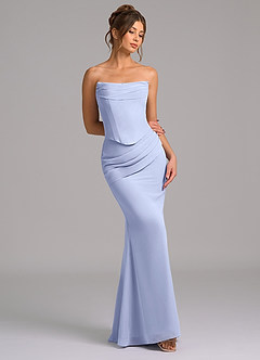 Azazie Sorrel Suknie dla druhen Syrena Gorset Szyfon Do ziemi Sukienka image7