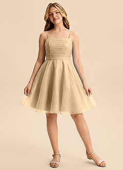 front Azazie Miko Junior Formal Dress