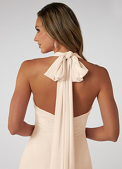 Azazie Fifi Bridesmaid Dresses White Alabaster A-Line Strapless Chiffon Convertible Dress image4