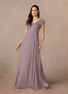 Azazie Macy Mother of the Bride Dresses Dusk A-Line V-Neck Sequin Lace Lace Dress image1