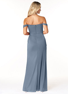 Azazie Tessa Bridesmaid Dresses Twilight Sheath Sweetheart Off-The-Shoulder Mesh Convertible Dress image6