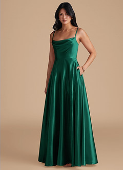 front Azazie Metallic Satin Swatch