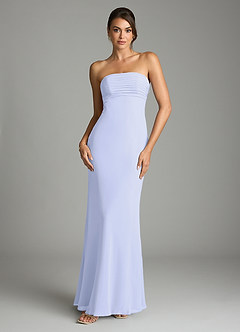 Azazie Saylor Jurken voor bruidsmeisjes Jurk van Chiffon met Zeemeermin Strapless Lavendel image3