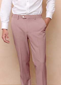 front James Dusty Rose Structured Stretch Dress Pants