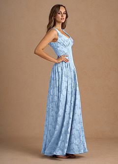 Lunara Powder Blue Maxi Dress image3