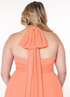 Azazie Fifi Jurken voor bruidsmeisjes Converteerbaar Jurk van Chiffon met A-Lijn Strapless Zonsondergang image14