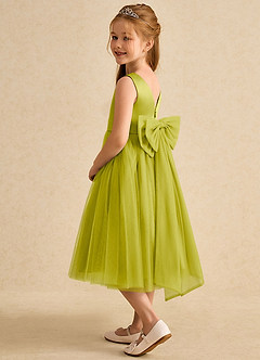 Azazie Winnie Robe Demoiselle D'honneur Fillette Robe Princesse en Tulle Arc Citronnelle image5