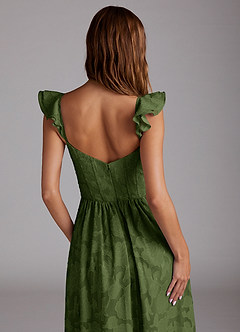 Denisse Olive Corset Maxi Dress image6