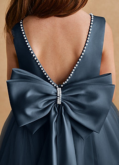 Azazie Cookie Flower Girl Dresses Neptune A-Line Bow Tulle Dress image6