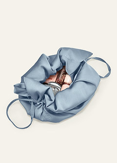 front Sac à main à cordon en satin assorti