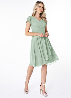 Azazie Luna Modest Bridesmaid Dresses Final Sale  image4