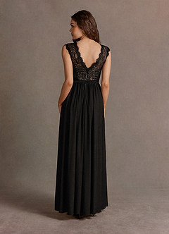 Anna Black Plunging Back Maxi Dress image2